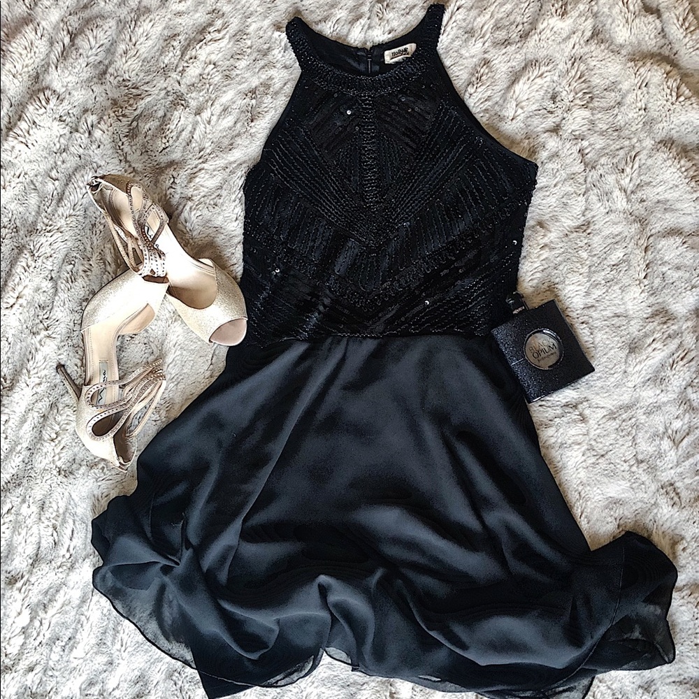 Women’s Little Black Dress, Cocktail, Sequined, S